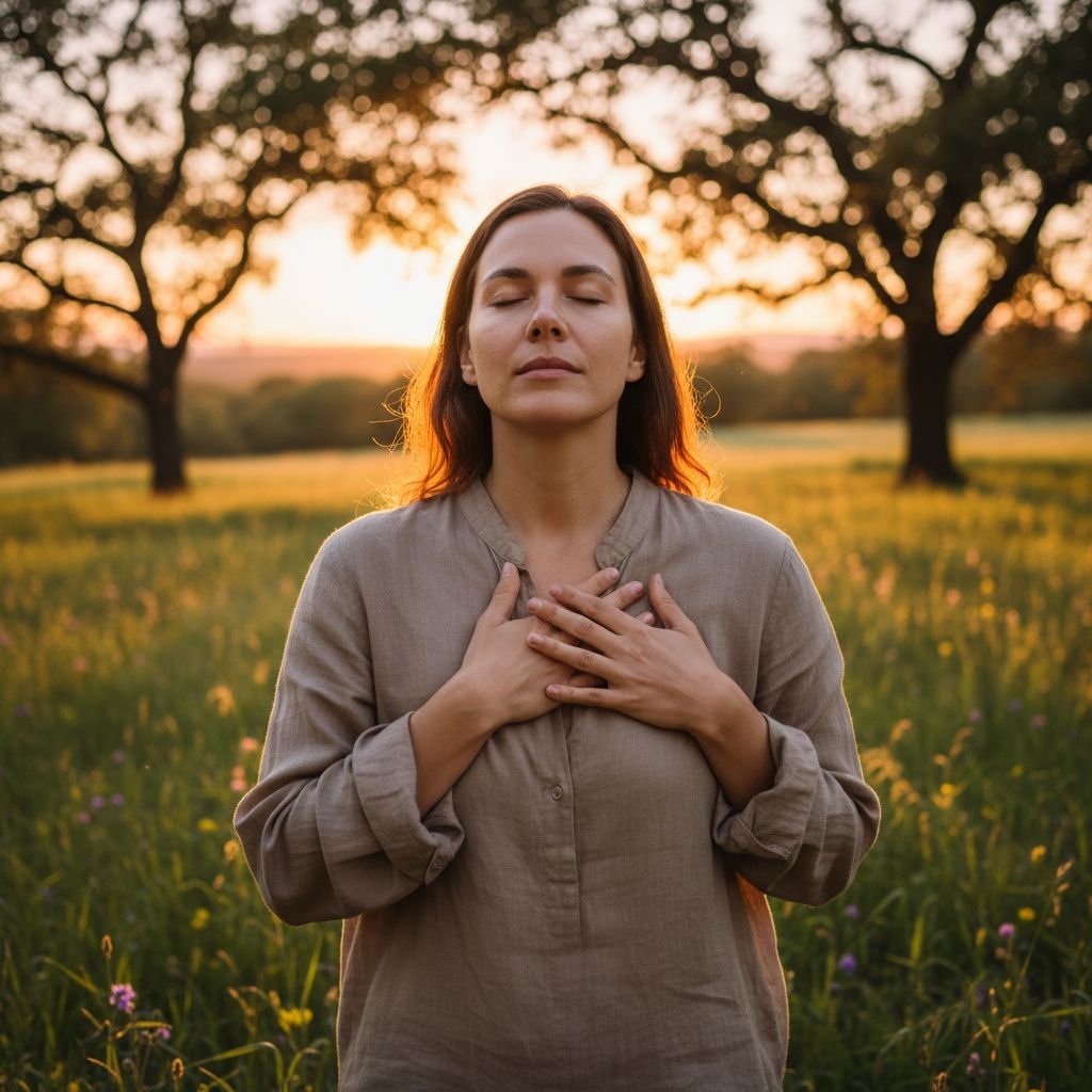 Place your hands over your heart.